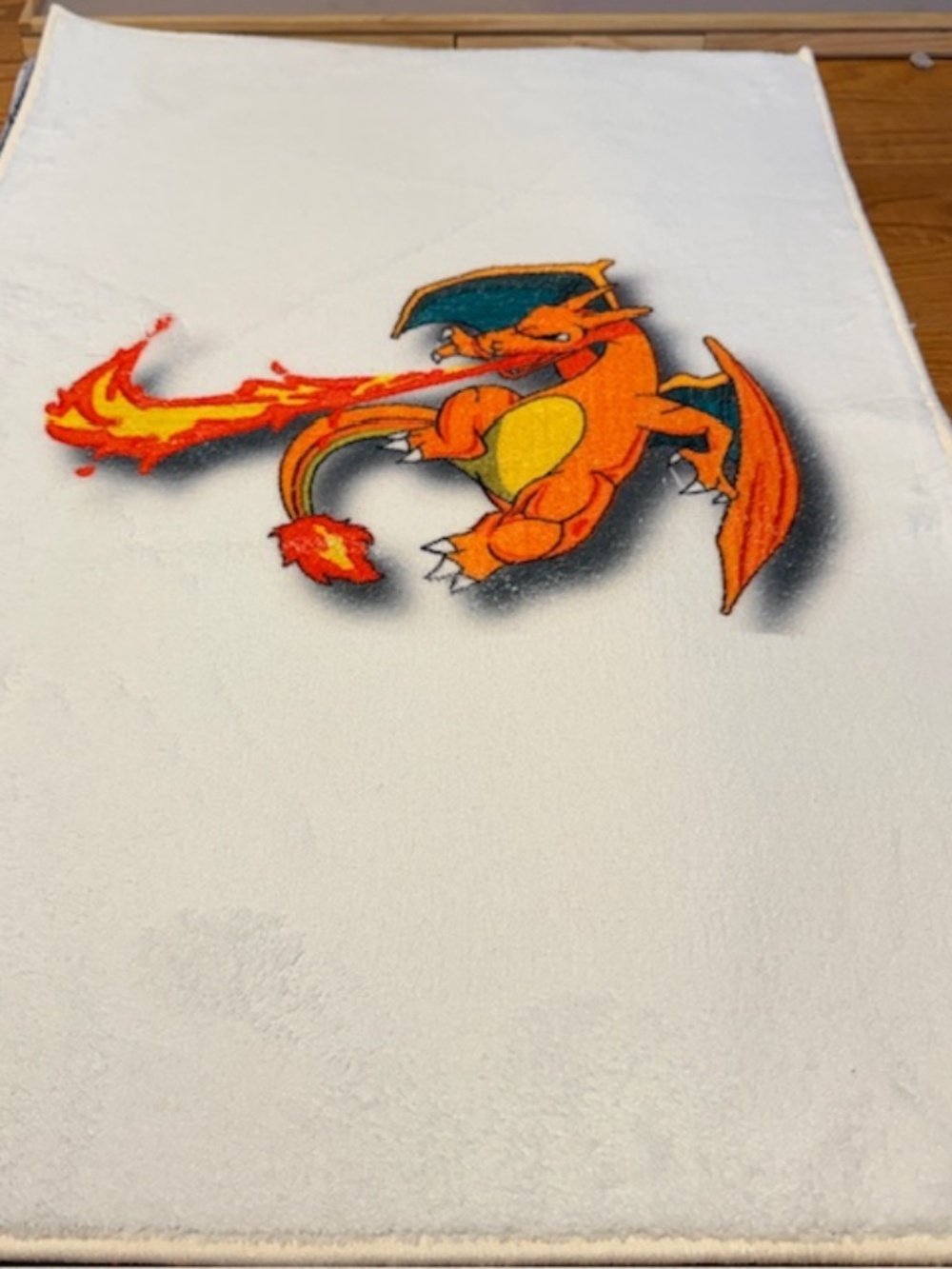 Charizard Nike fire wall rug